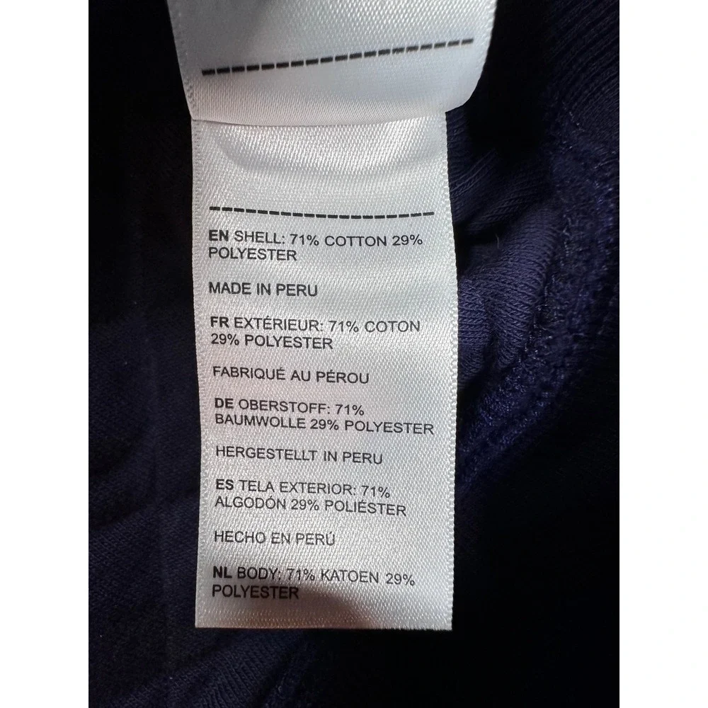 UNTUCKit Garrison Blue Quilted Snap Mock Neck Pullover Sweatshirt Mens XXXL 3XL